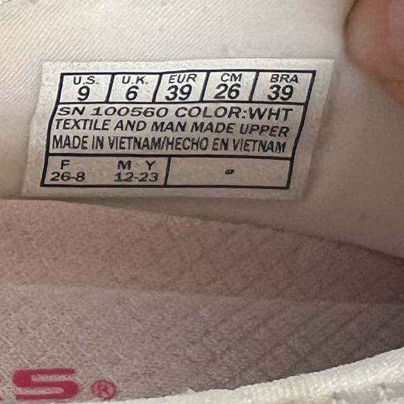 Skechers Sneakesr Bikers Lite Relive White Athletic Relaxed Fit Size 9 Slip On - Picture 11 of 12